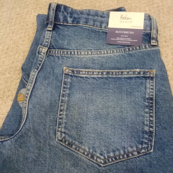 NWT BODEN USA Boyfriend jean Mid Vintage - Picture 2 of 3